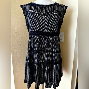 Free People Floral Black Dress